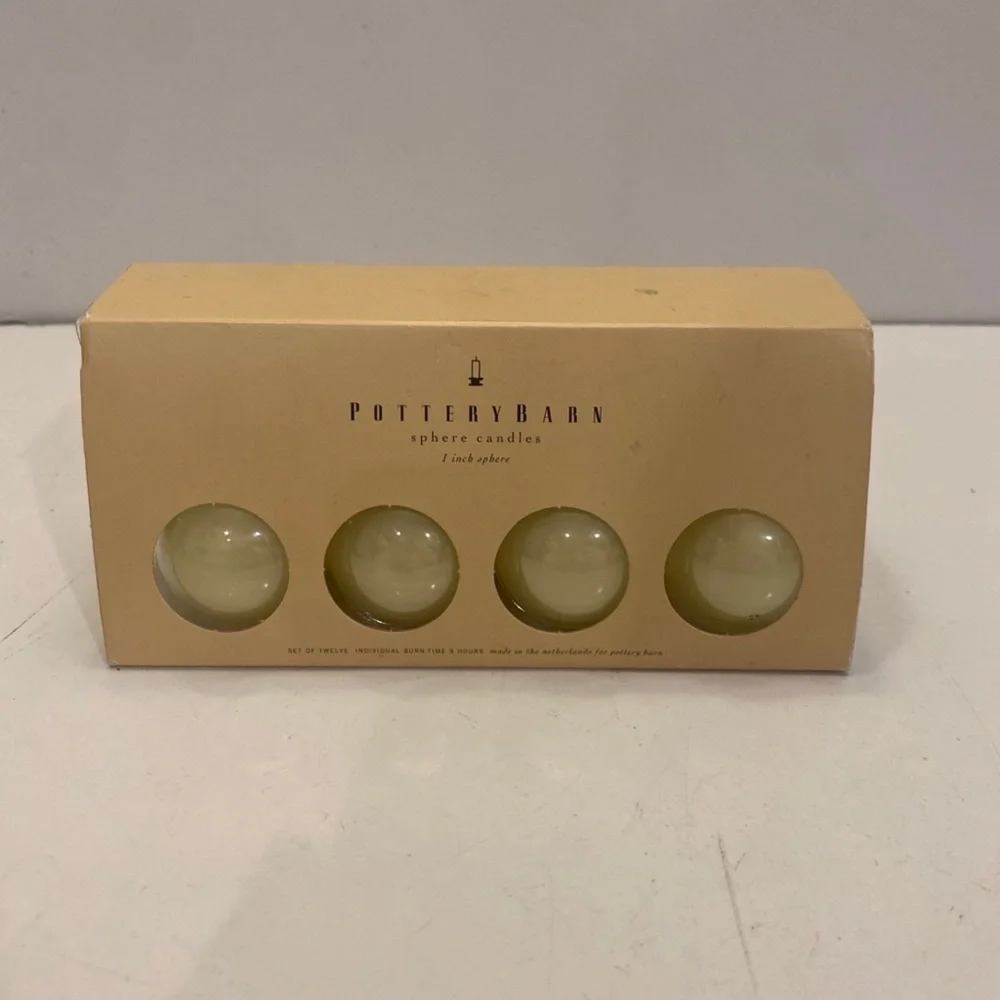 Pottery Barn Sphere Candles 1